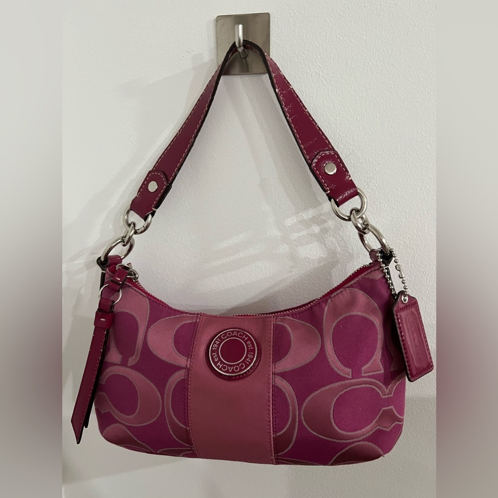 2012 Pink Coach Stripe Bag